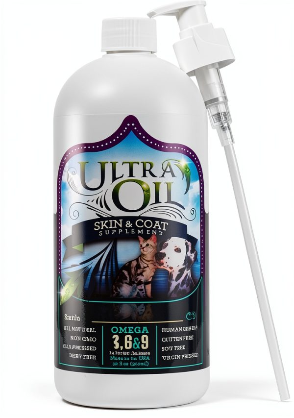 Ultra Oil Skin Coat Supplement for Dogs Cats Omegas-0