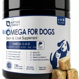 Nature Target Dog Fish Oil Chews Omega 3 6 9 Skin Coat-0