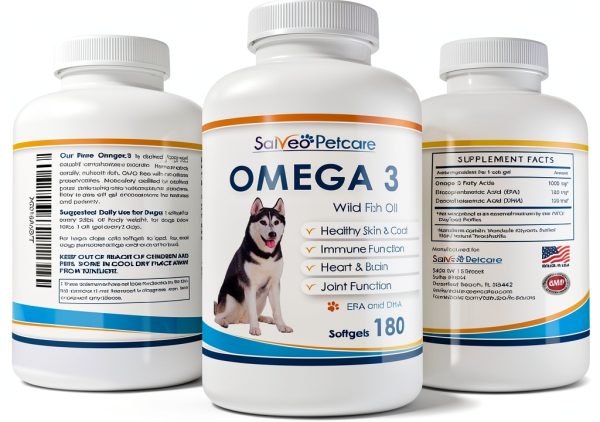 Salveo Petcare Dog Fish Oil Supplement Wild Caught Omega 3-5