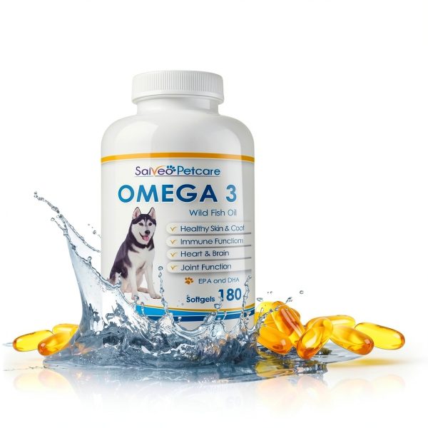 Salveo Petcare Dog Fish Oil Supplement Wild Caught Omega 3-3