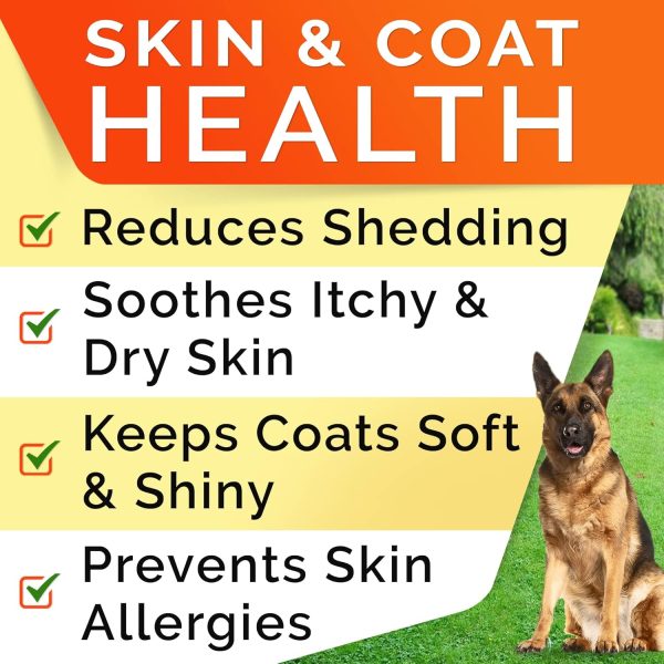 STRELLALAB Salmon Oil Omega 3 Dog Chews Skin Coat-1