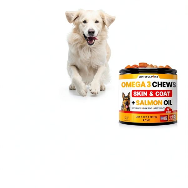 Grateful Pawz Dog Allergy Relief Chews Skin Coat Supplement-3