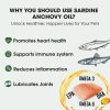 Iceland Pure Sardine Anchovy Oil for Dogs Cats Skin Coat-4