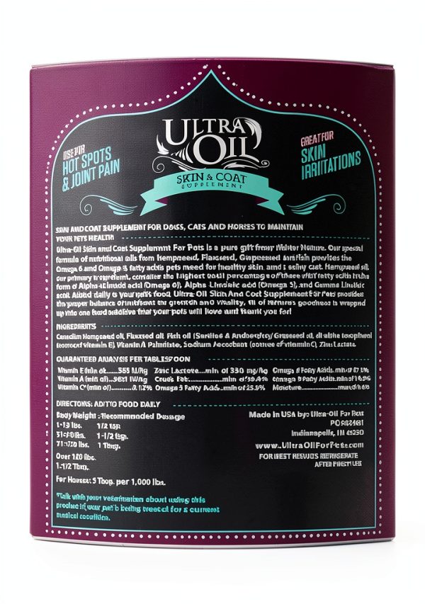 Ultra Oil Skin Coat Supplement for Dogs Cats Omegas-7
