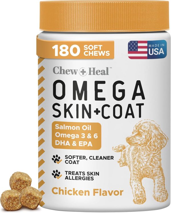 Dog Fish Oil Supplements Chew Heal Labs Omega Skin Coat-0