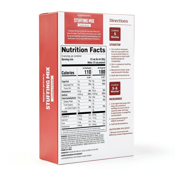 Amazon Grocery Turkey Flavor Stuffing Mix 6 Ounce Box-1