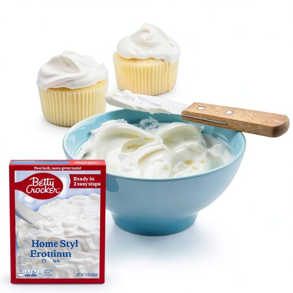 Betty Crocker White Frosting Fluffy Cake Cupcake Topping-2