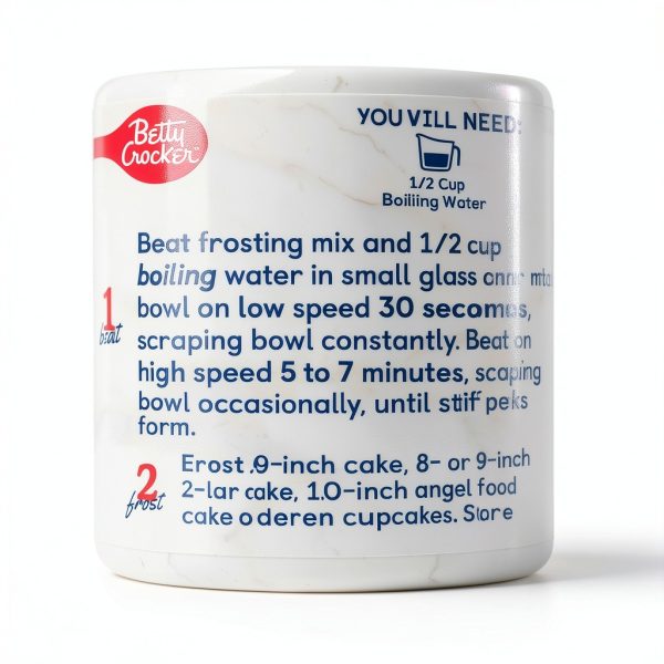 Betty Crocker White Frosting Fluffy Cake Cupcake Topping-3