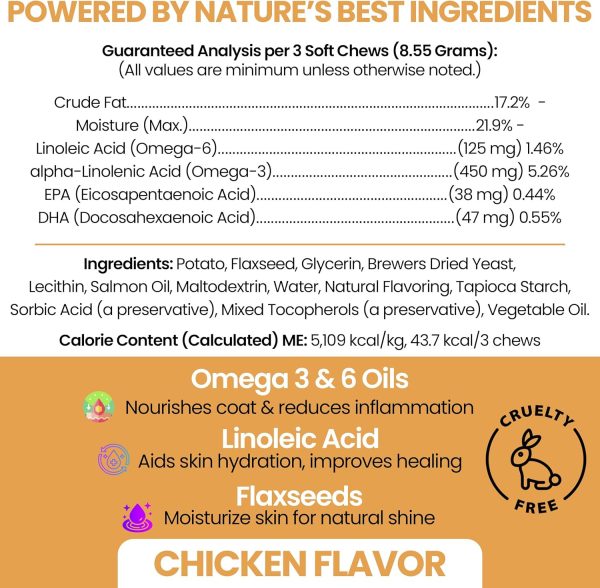 Dog Fish Oil Supplements Chew Heal Labs Omega Skin Coat-1