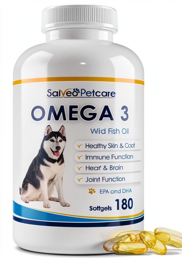 Salveo Petcare Dog Fish Oil Supplement Wild Caught Omega 3-0