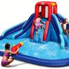 Action Air Inflatable Water Slide Castle 2 Slides Climbing Wall 43lb-0