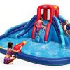Action Air Inflatable Water Slide Castle 2 Slides Climbing Wall 43lb-2