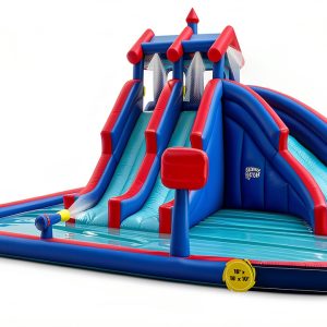 SUNNY & FUN Deluxe Inflatable Water Park 18x15.8x10 ft Slide Set-0