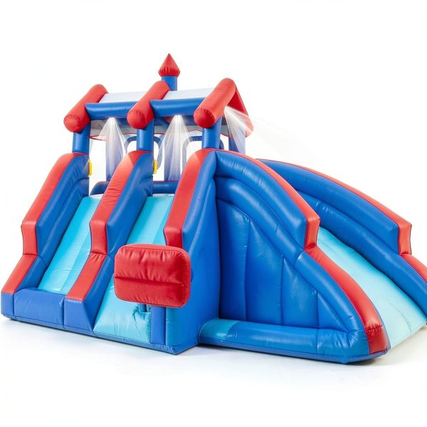 SUNNY & FUN Deluxe Inflatable Water Park 18x15.8x10 ft Slide Set-5