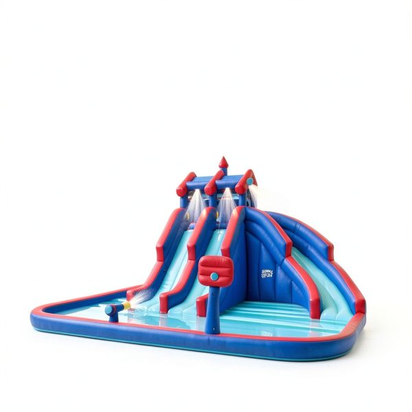 SUNNY & FUN Deluxe Inflatable Water Park 18x15.8x10 ft Slide Set-1