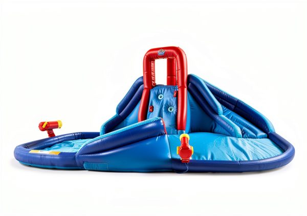Action Air Inflatable Water Slide Castle 2 Slides Climbing Wall 43lb-1