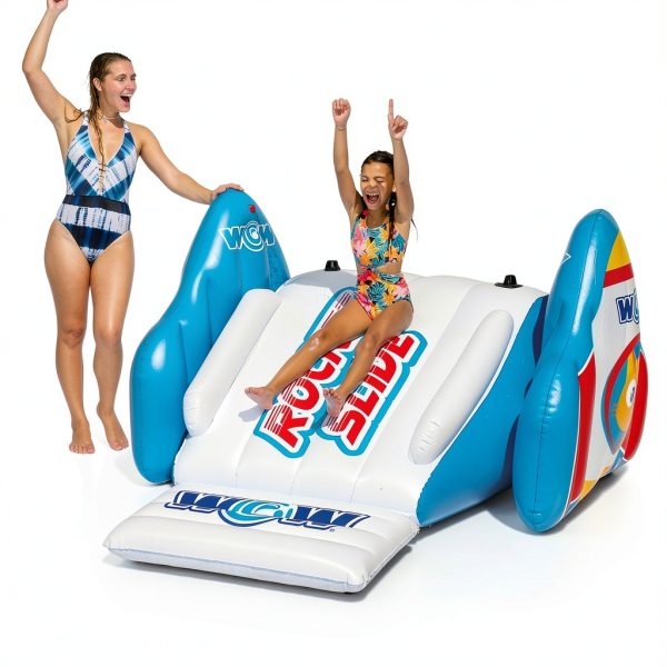 WOW Sports Rocket Pool Slide Large Multi-Color Inflatable Water Slide-2