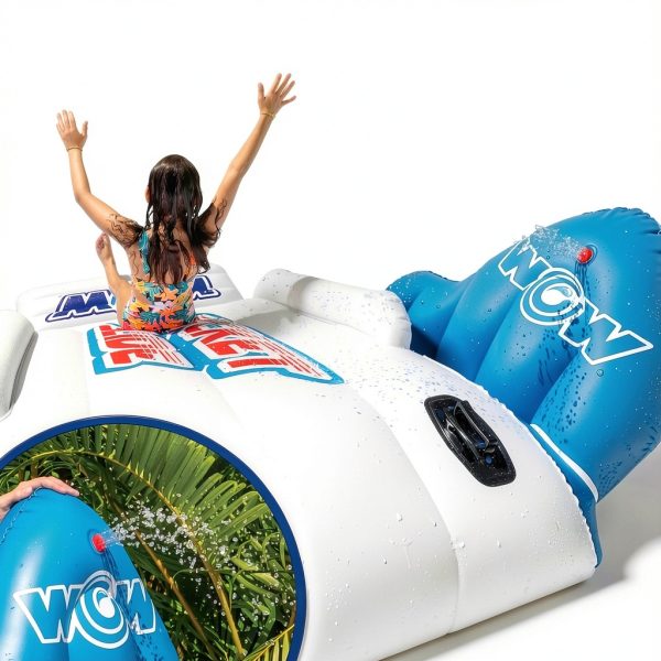WOW Sports Rocket Pool Slide Large Multi-Color Inflatable Water Slide-4