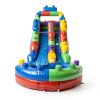 HeroKiddo Block Party Water Slide PVC Built-in Drain Safe Design-1