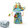 JOYMOR 8in1 Inflatable Water Slide Park Dolphin Theme for Kids 3+-6